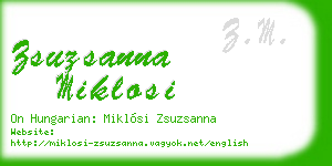 zsuzsanna miklosi business card